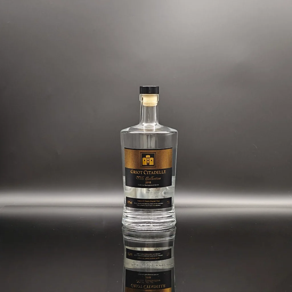 Custom gin glass bottles for craft distillery brands