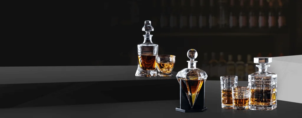 Decanters & Glassware RS Glass Pack Custom Glass Decanters and Glassware for Premium Spirit Brands